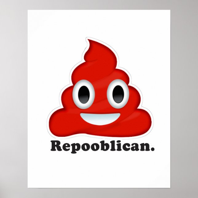 Póster República Roja del Poo - (Frente)