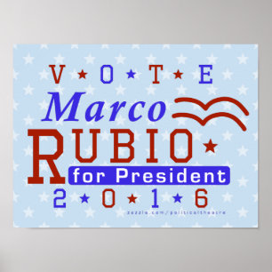 Póster Republicano 2016 del presidente elección de Marco
