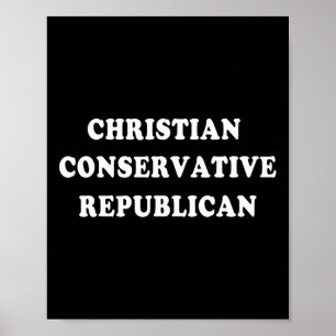 Póster Republicano conservador cristiano