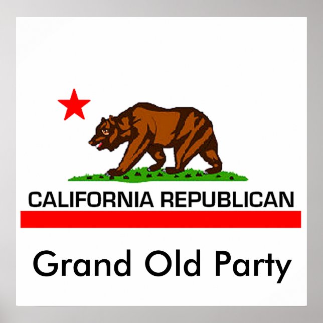 Póster Republicano de California (Frente)