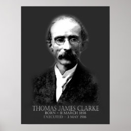 Póster Republicano irlandés Thomas James Clarke Easter 19