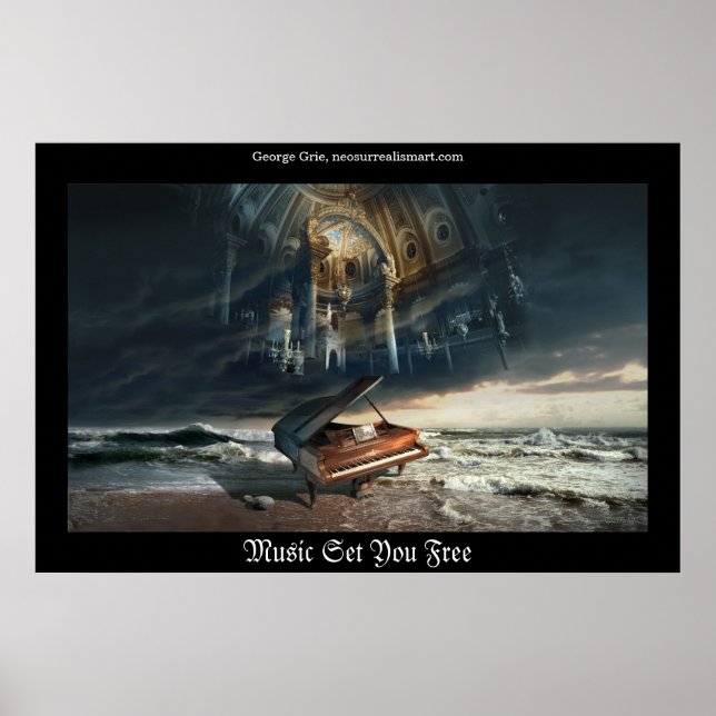 Póster Requerir o la música te ponen gratis (Frente)