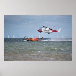 Póster Rescate del mar aéreo de Rhyl