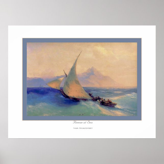 Póster Rescate en el mar~ Ivan Aivazovsky (Frente)