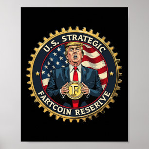 Póster Reserva Estratégica de Monedas de Pedos de Trump E