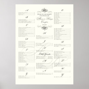 Póster ***RESERVADO*** Cuadro de asientos para Adreena+De