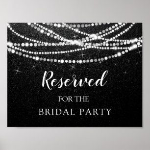 Póster Reservado para el Poster Bridal Party String Light