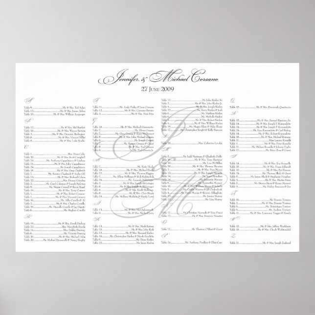 Póster ***RESERVADO*** para Jennifer+Michael (Frente)