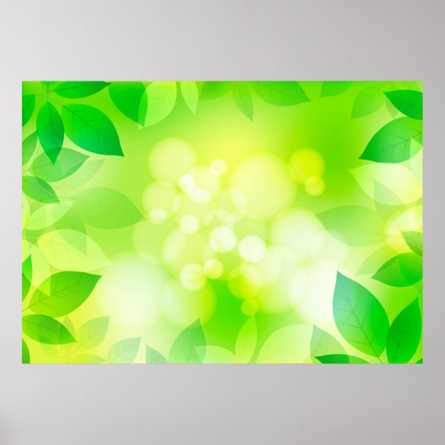 Póster Resguardo de fondo verde (Frente)