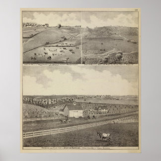 Póster Residences and Farms of Eldridge, Minnesota