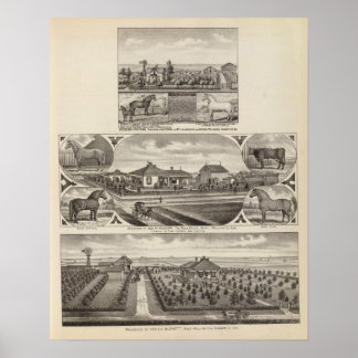 Póster Residences and Farms, Wellington, Kansas