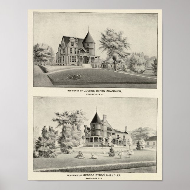 Póster Residencia de Chandler, Manchester, NH (Frente)