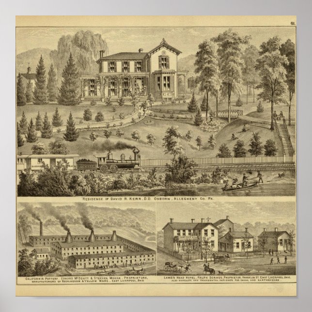 Póster Residencia de David R Kerr (Frente)