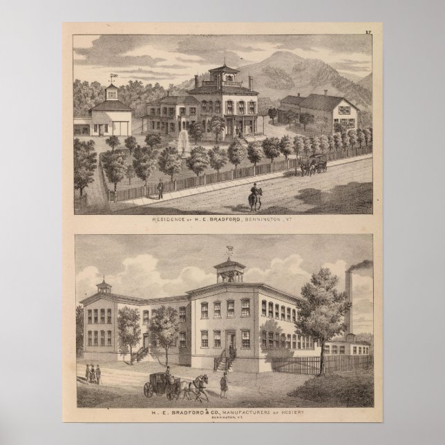 Póster Residencia de HE Bradford y HE Bradford y (Frente)