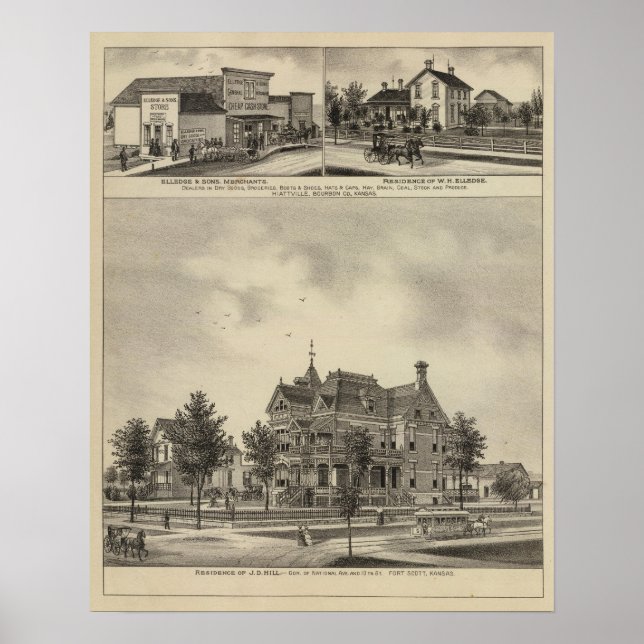 Póster Residencia de JD Hill, Kansas (Frente)