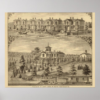 Póster Residencia de Jehu P Smith, Sewickley