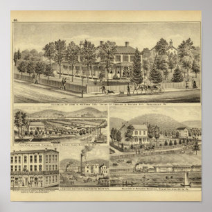 Póster Residencia de John A Warden Sewickley