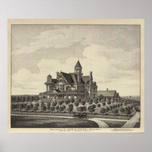Póster Residencia de Juan D Knox, Topeka, Kansas