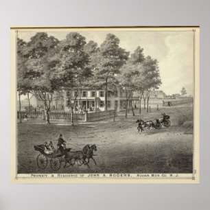 Póster Residencia de Juan S Rogers en Manasquan, NJ
