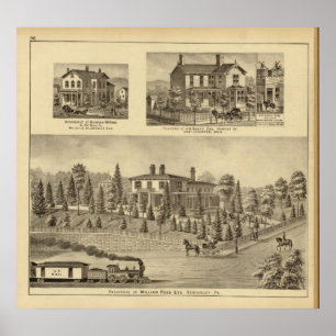 Póster Residencia de la caña de Guillermo, Sewickley