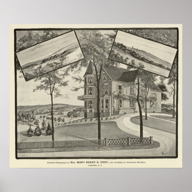Póster Residencia de Mary Baker Eddy (Frente)