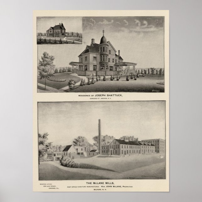 Póster Residencia de Shattuck, McLane Mills (Frente)