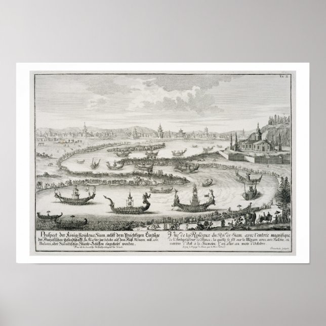 Póster Residencia del Rey de Siam, de 'Entwurf einer' (Frente)