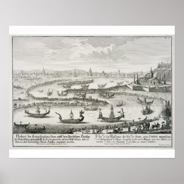 Póster Residencia del Rey de Siam, de 'Entwurf einer' (Frente)