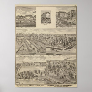Póster Residencia y molino de L y de J Keller