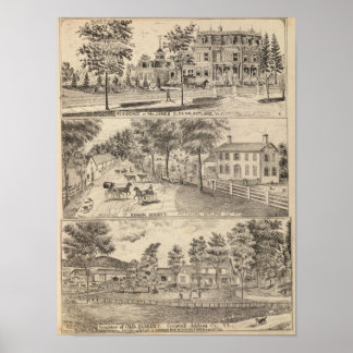 Póster Residencias de Dunn, Burditt y Benedict en Rutland