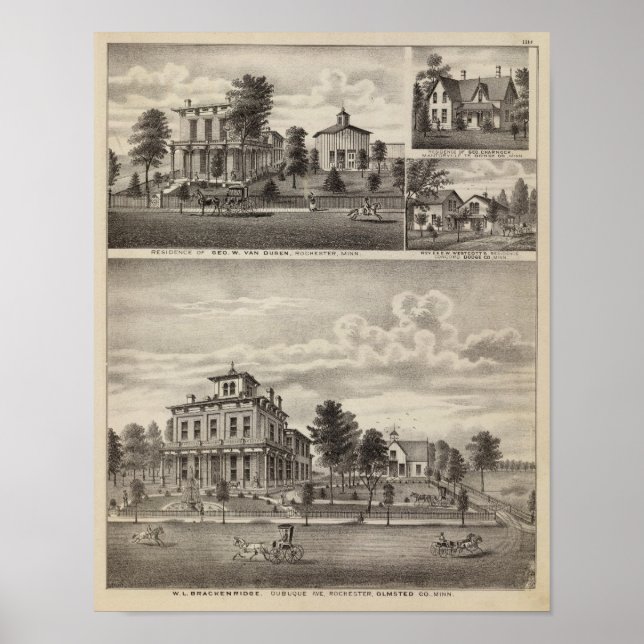 Póster Residencias de Rochester, Minnesota (Frente)