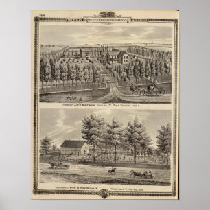 Póster Residencias de WH Hartsook y TW Parker