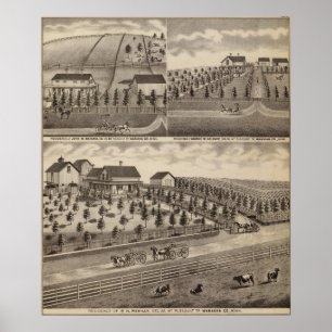 Póster Residencias en el Mt. agradable, Minnesota