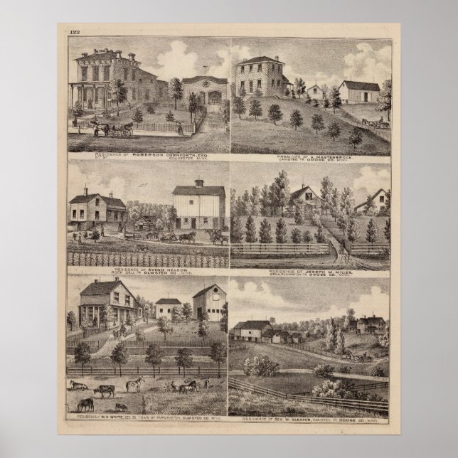 Póster Residencias en Rochester y en Dodge, Minnesota (Frente)