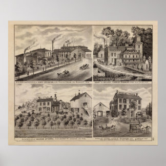 Póster Residencias y Cervecerías en Rochester, Minnesota