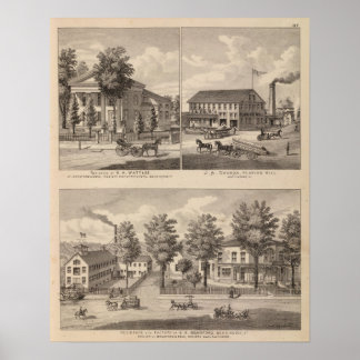 Póster Residencias y fábricas en Bennington