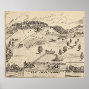 Póster Residencias y granja en New Haven