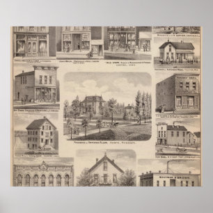 Póster Residencias y negocios en Austin, Minnesota