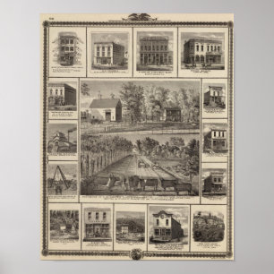 Póster Residencias y negocios en Muscatine