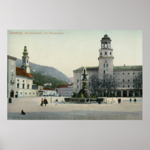 Póster Residenzplatz Salzburg, Austria