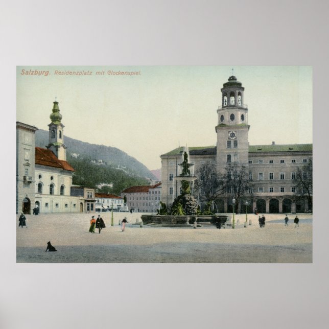 Póster Residenzplatz Salzburg, Austria (Frente)