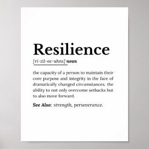 Póster Resiliencia: El poder de la perseverancia