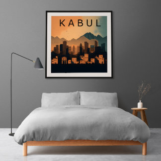 Póster Resiliencia en la noche: un retrato Minimalista