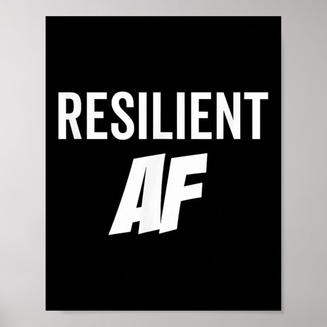 Póster Resilient Af Strong Insrational Motivation  (Frente)