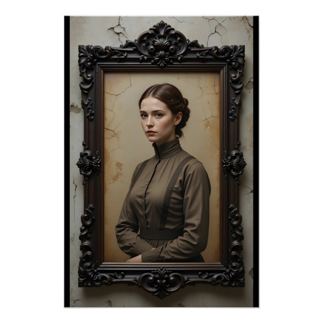 Póster Resiliente retrato de trabajador (Anverso)