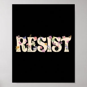 Póster Resist Shirt Motif Floral 8647