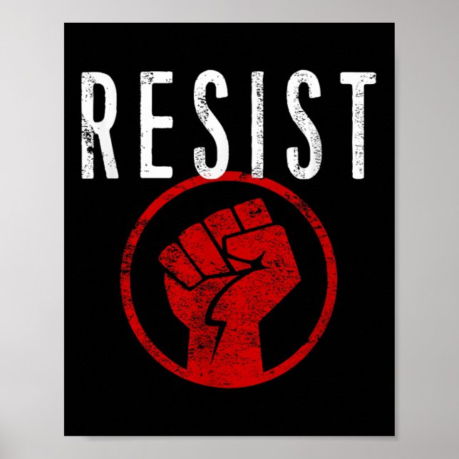 Póster Resista A La Camiseta - Sea Parte De La Resistenci (Frente)