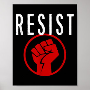 Póster Resista A La Camiseta - Sea Parte De La Resistenci