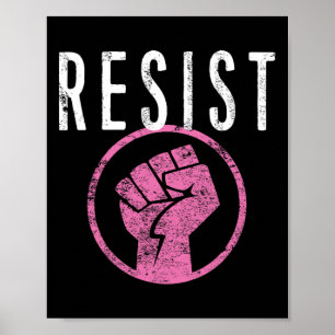 Póster Resista A La Camiseta - Sea Parte De La Resistenci