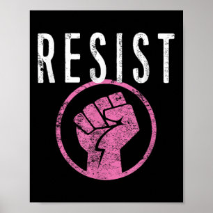 Póster Resista A La Camiseta - Sea Parte De La Resistenci